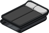 Black Double Bed